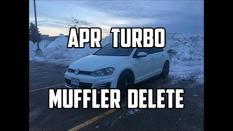 APR Turbo Muffler Delete First Thoughts - MK7 GTI