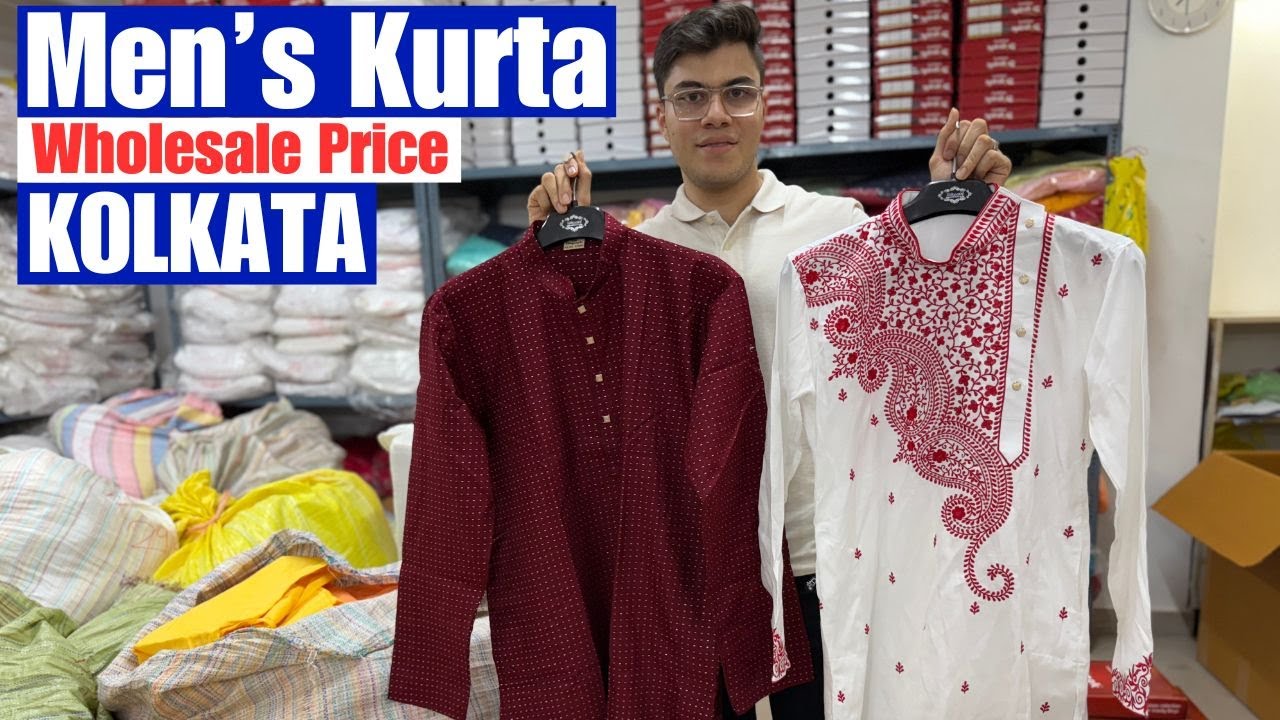 Traditional Men's Kurta at Wholesale Price in Kolkata Barabazar | Bengali Kurta Punjabi Shop