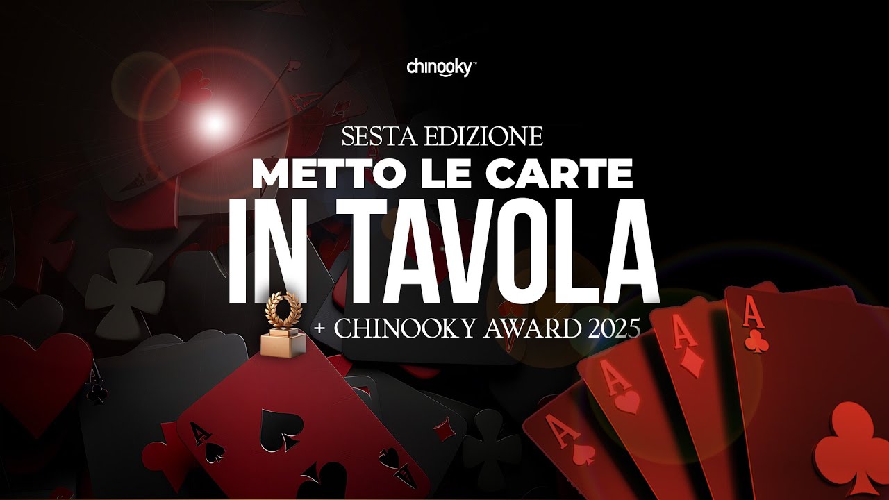 METTO LE CARTE IN TAVOLA + CHINOOKY AWARDS 2025 | SESTA EDIZIONE