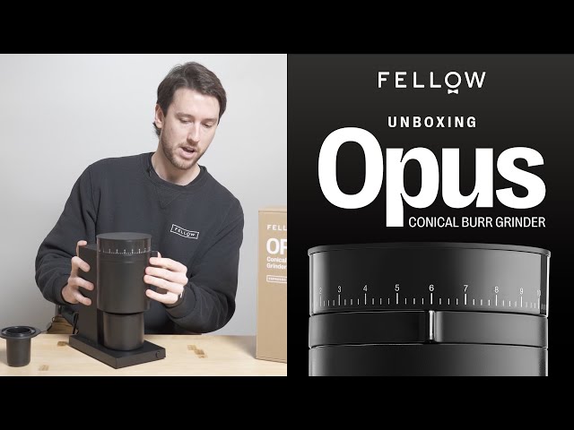 Fellow Opus Conical Burr Coffee Grinder, Black