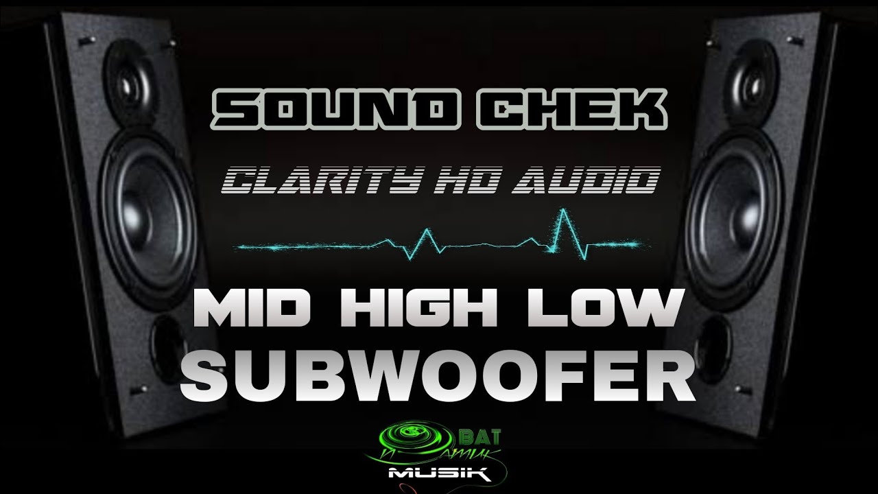 SOUND CHEK MID HIGH LOW SUBWOOFER