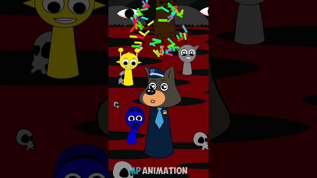 NEW Colour Match Puzzle Challenge Sprunki OC Sheriff Labrador Sprunki Animation 