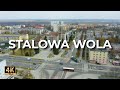 Stalowa wola z drona  2022  stalowa wola z lotu ptaka  lece w miasto 4k