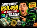 Como Ganhei R$8.490 Na CORRETORA BITRADEX