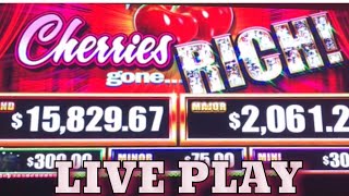 🍒Live Play Max Bet on Cherries Gone Rich! 🍒