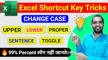Excel Shortcut Key Tips and Tricks | Excel Change Case Shortcut Key | Excel Keyboard shortcuts