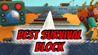 Best block vs Haybots and totebots Scrap Mechanic Survival