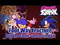 Thats a lot of sonics  four way fracture but the sonicverse sings it  fnf covers