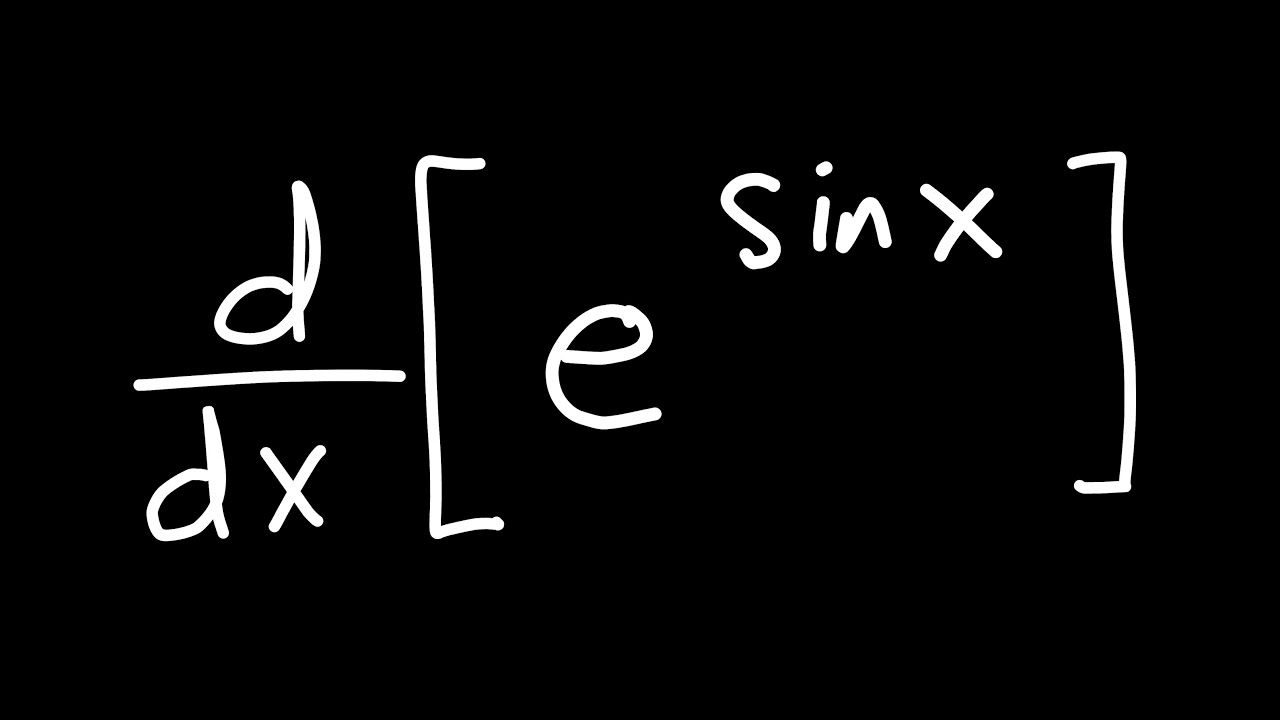 Derivative of e^sinx