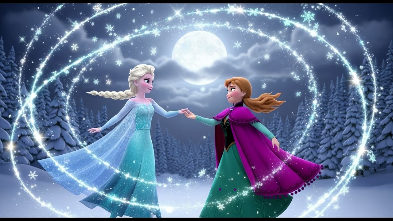 Magical Snow Dance ❄️ Elsa & Anna Sisters’ Winter Wonderland Adventure