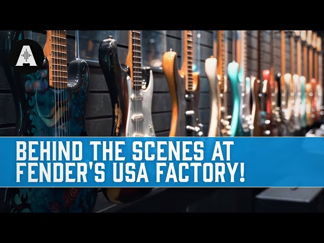 Behind The Scenes At The Fender USA Guitar Factory! class=