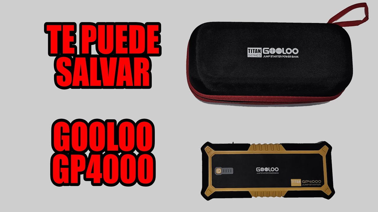 DEBERÍAS LLEVAR ESTO EN TU COCHE: GOOLOO GP4000 ARRANCADOR DE COCHES 