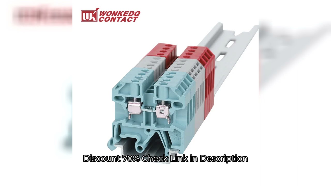 10Pcs SAK2.5EN Universal Screw Connection Feed-through SAK 2.5 mm² Wire Electrical Connector DIN Rai