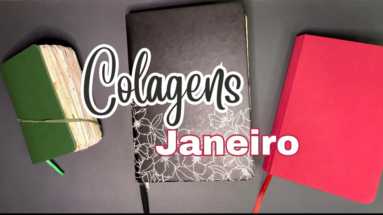 Tour pelas minhas colagens de Janeiro - Art Journal 