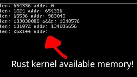 Parsing info from bootloader in rust kernel