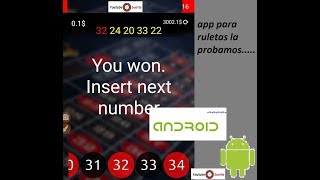 App PARA PREDECIR LOS NUMEROS DE LA RULETA. LA PROBAMOS screenshot 4