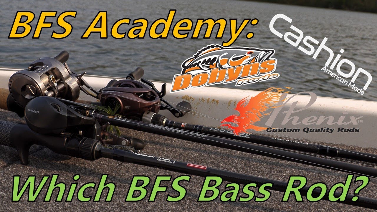 Comparing the Best Rods for BFS Fishing Bass Rods: Dobyns Sierra, Cashion  Icon, Phenix Classic BFS 