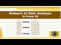 Interview Question | Numeric to Date conversion | Power Query | Power BI