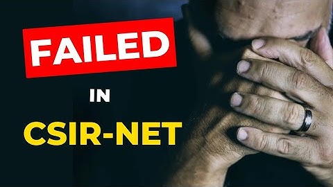 What Next ? - After Failed CSIR-NET JUNE 2023