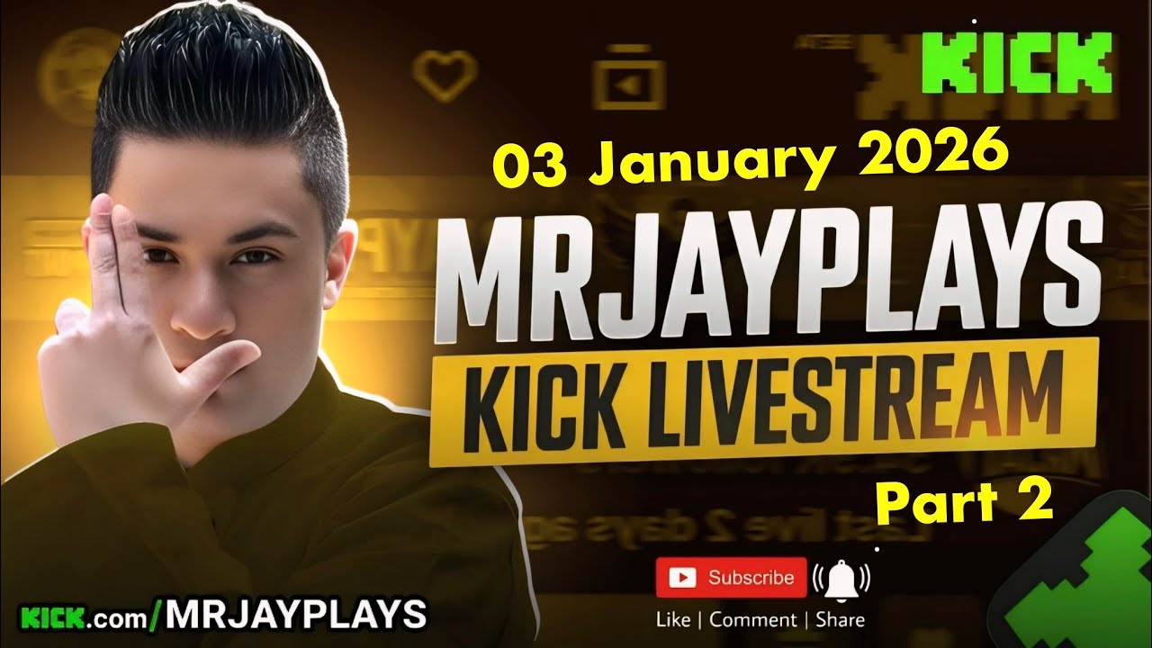 🔴LIVE - MrJayPlays Kick Livestream PART 2 (3 January 2026)🔥Kick.com/mrjayplays