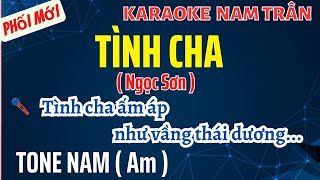 Karaoke Tình Cha Tone Nam | Nam Trân