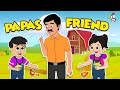Papa's Friend | Farm House Visit | Animated Stories | English Cartoon | Moral Stories | PunToon Kids