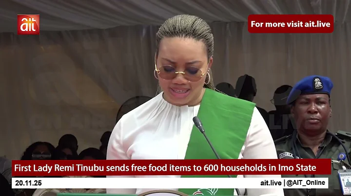 First Lady Remi Tinubu sends free food items to 600 households in Imo State