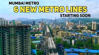 Mumbai Metro starting Six New Metro Lines || 73% Work is Completed || Line 2B, 4 , 4A, 5, 6, 9 ||