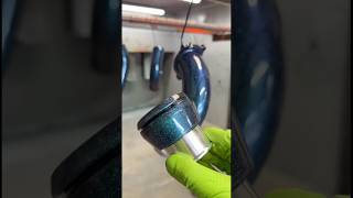 Chameleon sapphire teal powder coat on this turbo diesel kit 🤯 ￼