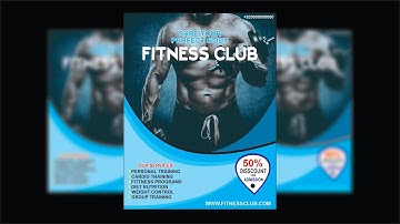 CorelDraw Tutorial | How to make Gym club flyer design in CorelDraw