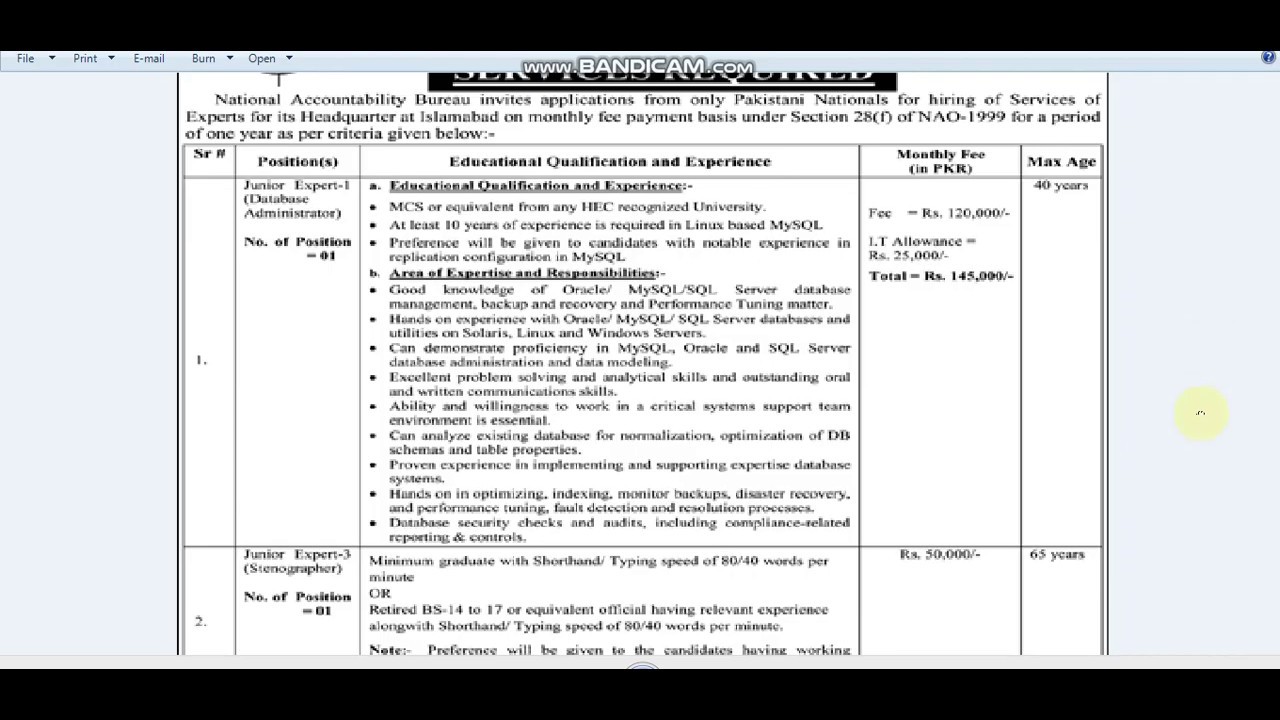 nab Jobs 2020 | NAB jobs May | nab jobs in pakistan | nab jobs advertisement | nab job vacancies