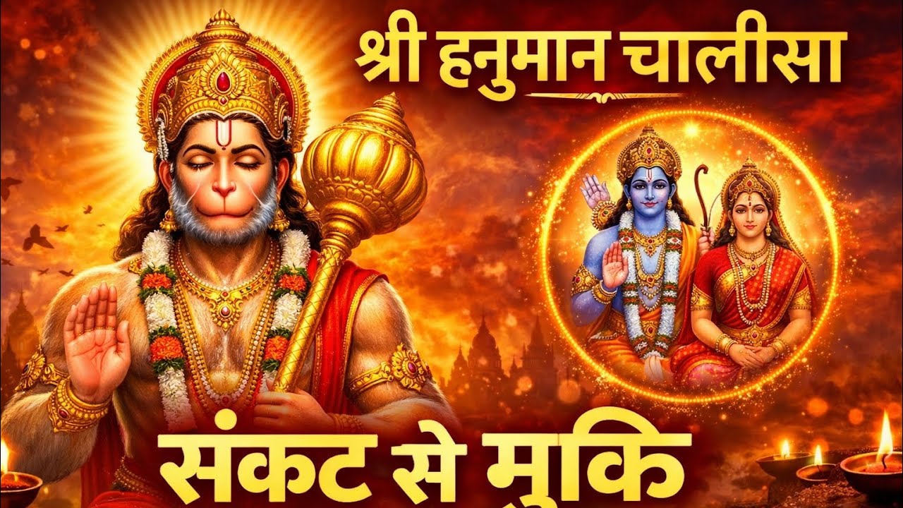 Shree Hanuman Chalisa 🙏🌺 | Powerful Hanuman Bhajan | Peaceful Devotional Prayer 