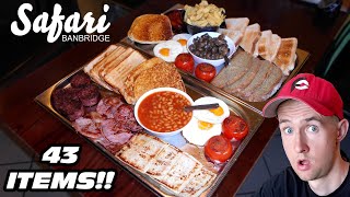 UNDEFEATED BELLYBUSTER BREAKFAST CHALLENGE (43 ITEMS!) | Northern Ireland&#39;s Biggest Breakfast