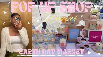 $500 EARTH DAY POP UP SHOP 🌎🌷 vendor market vlog 12 | pop up shop diaries