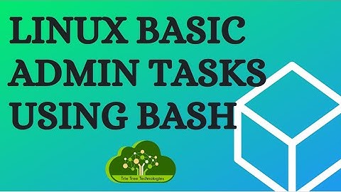 #Linux Basic Admin tasks Using Bash Scripting #teluguitfactory
