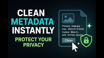 🧼 Clean Metadata Instantly – Protect Your Privacy Online for FREE