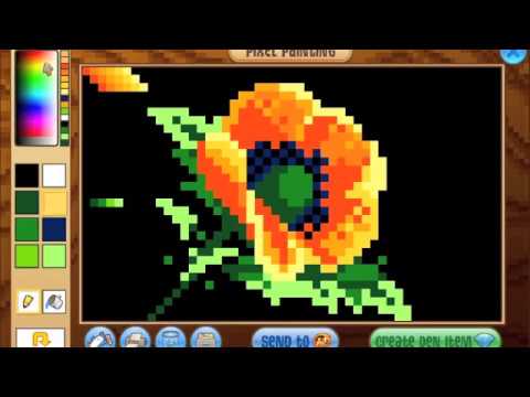 Animal Jam- Flower Masterpiece [Pixel Painting] & Giveaway - Youtube