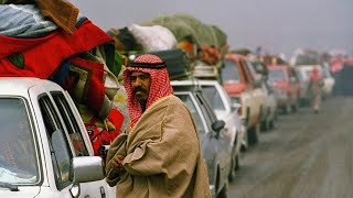 لجوءآلاف الكويتيين إلى السعوديةهرباً من بطش القوات العراقية الغازية#الغزو #العراقي (أغسطس 1990)جزء3.