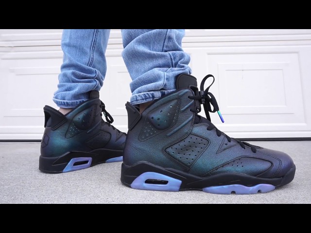 AIR JORDAN 6 ALL STAR / CHAMELEON EARLY UP CLOSE ON FOOT REVIEW