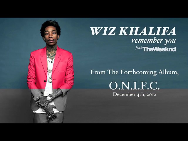 Wiz Khalifa (feat. The Weeknd) - Remember You