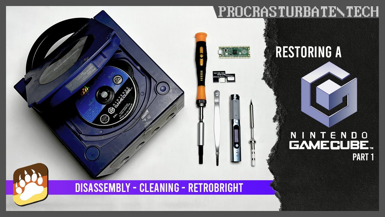 Restoring a Nintendo GameCube Part 1 Dismantling, Cleaning
