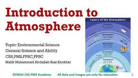 L#2-Introduction to Atmosphere-What is Atmosphere?-Environmental Science-General Science and Ability
