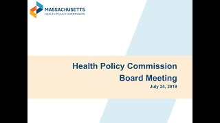 HPC Board Meeting - July 24, 2019
