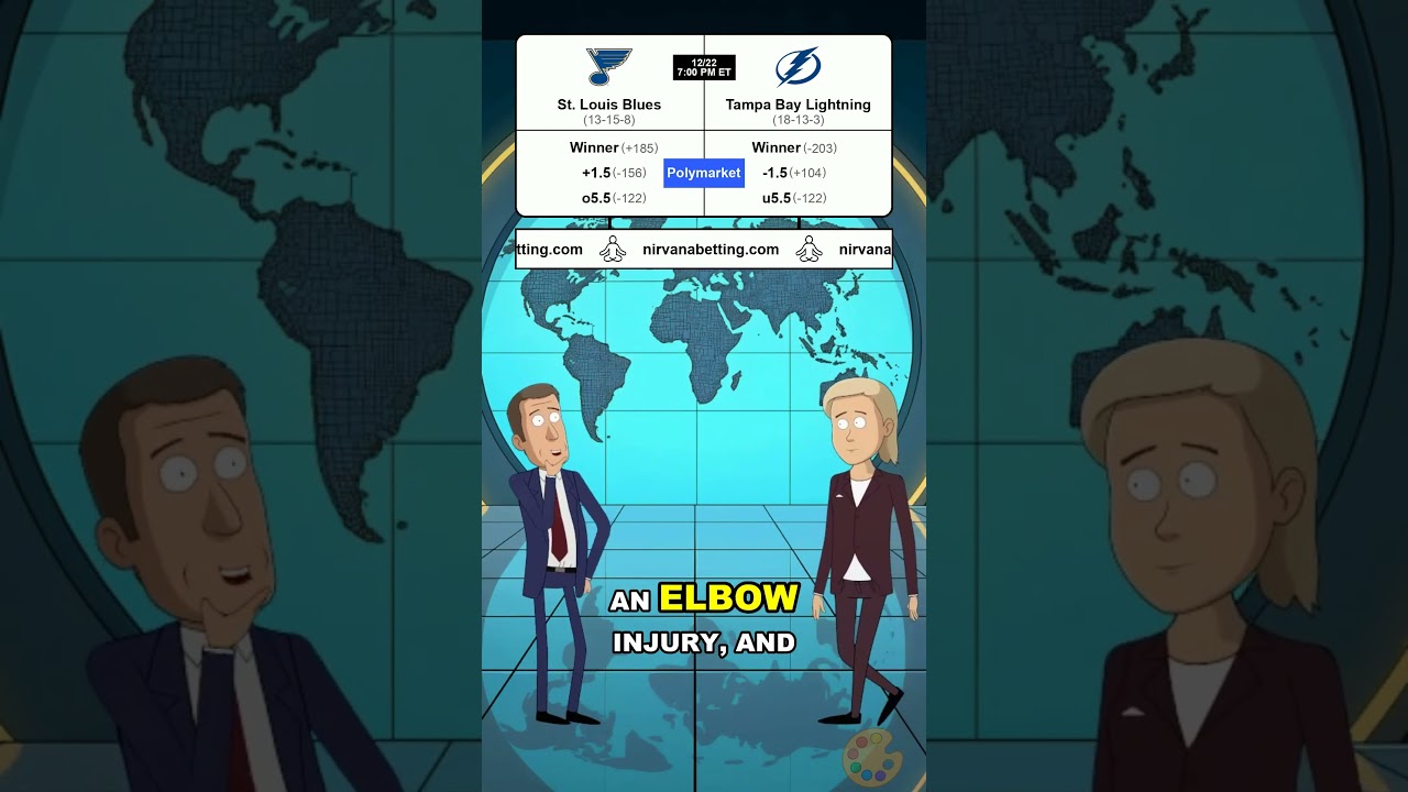 St. Louis Blues vs Tampa Bay Lightning Betting Picks | 12-22-2025 