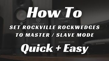 How To Set Rockville RockWedge LEDs to Master Slave Mode - Quick + Easy (Two Steps)