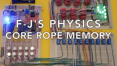 Core Rope Memory Built and Explained - F-J's Physics - Video 169