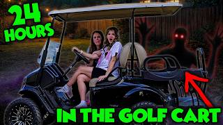 24 Hours In A Golf Cart...Beware Of The CREEPY MAN!