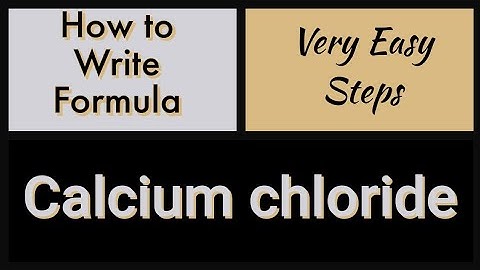 How to Write Formula Calcium chloride #chemicalformulas #pleasantchemistryacademy