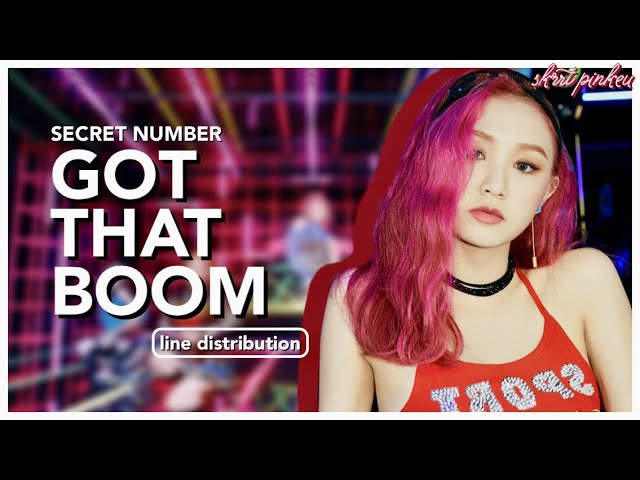 SECRET NUMBER - Got That Boom | line distribution (music show ver.) class=