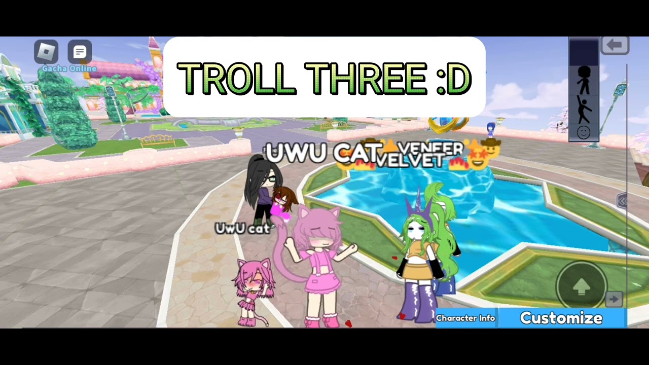TROLLING AS A UWU CAT IN GACHA ONLINE-